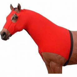 Tough-1 100% Spandex Horse Mane Stay Hood, Zipper, Wide Elastic Belly Wrap, 65-9173-10-0 -US Tough-1Sales 2024 1116132