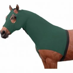 Tough-1 100% Spandex Horse Mane Stay Hood, Zipper, Wide Elastic Belly Wrap, 65-9173-10-0 -US Tough-1Sales 2024 1116133