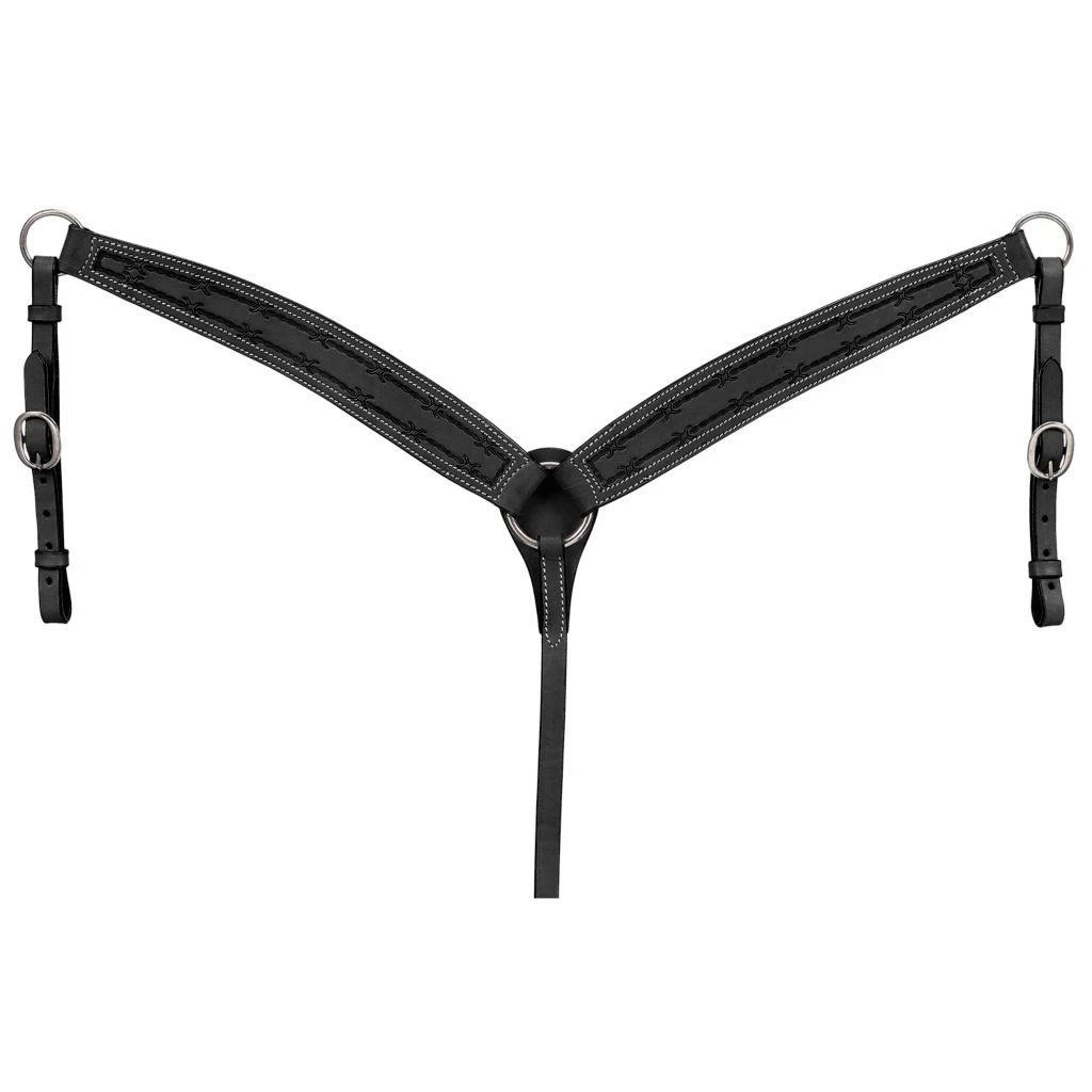 Tough-1 Premium Leather Tapered Breastcollar, 41-1415-2-0