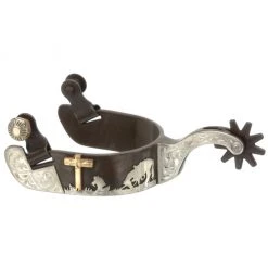 Tough-1 Kelly Silver Star Women's Praying Cowboy Spurs, 78-9988L-0-0