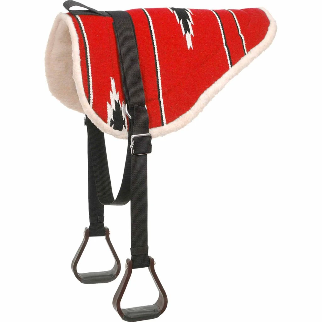 Tough-1 Adult Navajo Horse Bareback Pad, Polymer Stirrups, 31-998-310-0 - Image 5
