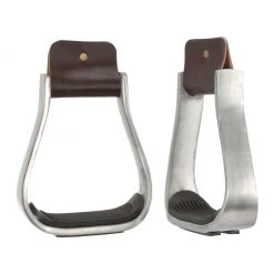 Tough-1 Aluminum Stirrups with Rubber Pads, 3 Inch Neck, 2 Inch Tread, 57-1050-0-0