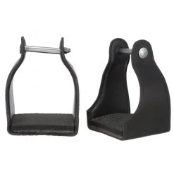 Tough-1 Royal King Leather Covered Endurance Stirrups, 3 Inch Neck, 57-99510-2-0