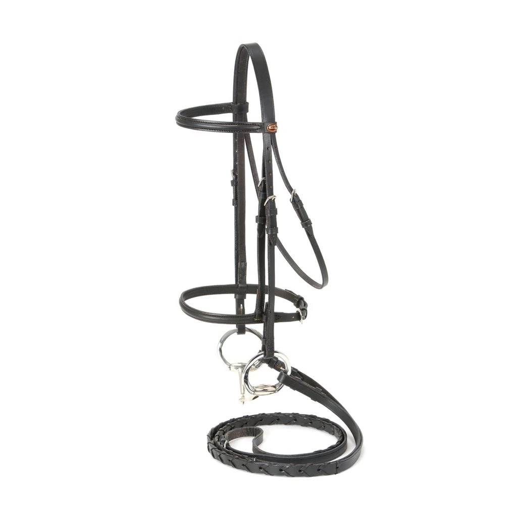 Tough-1 Silver Fox Raised Snaffle Bridle, 20-8557-2-0
