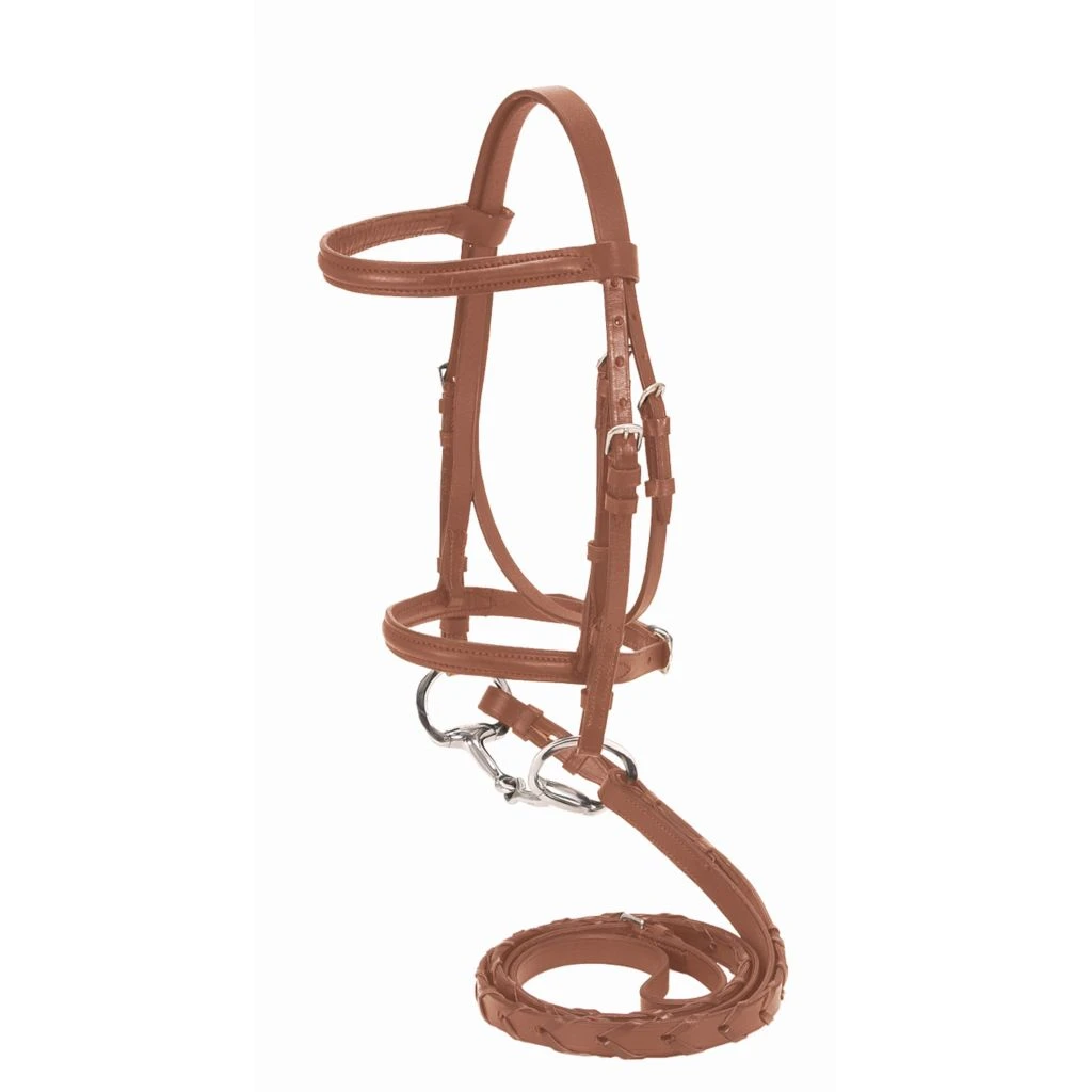 Tough-1 Silver Fox Raised Snaffle Bridle, 20-8557-2-0 - Image 2