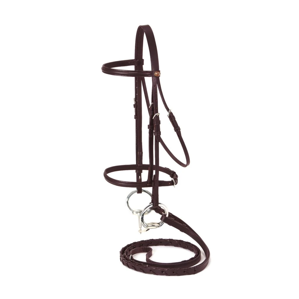 Tough-1 Silver Fox Raised Snaffle Bridle, 20-8557-2-0 - Image 3