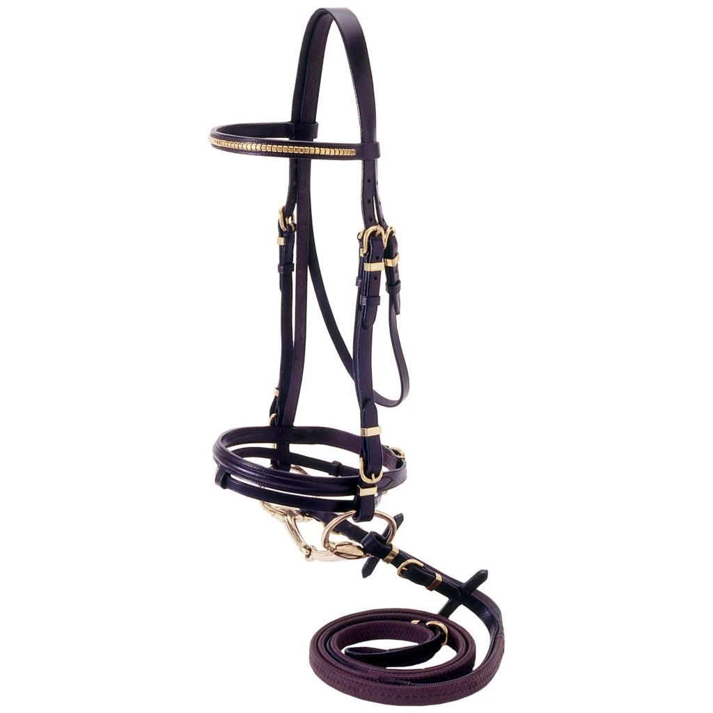 Tough-1 Flash Bridle with Brass Browband, 20-9960-2-0 - Image 2