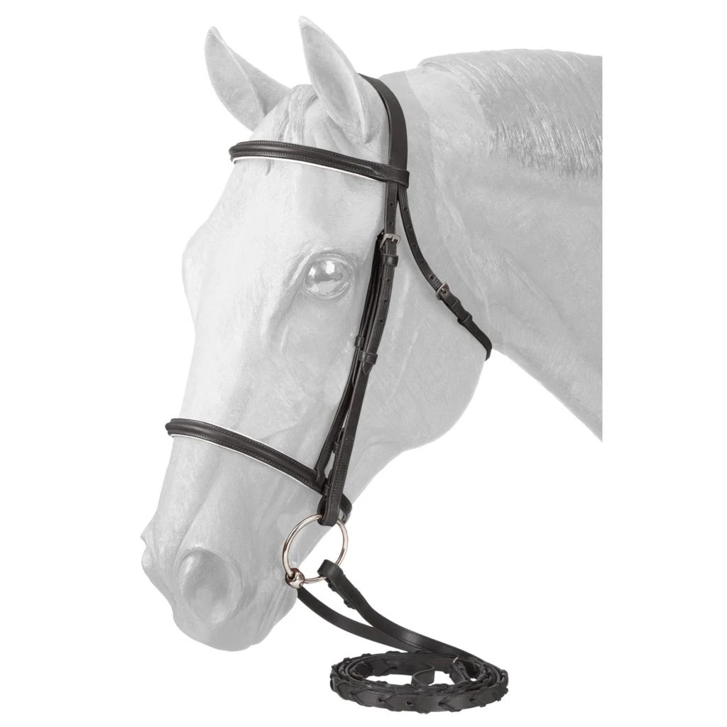 Tough-1 Padded Flash Noseband Snaffle Bridle, 21-1742-2-0