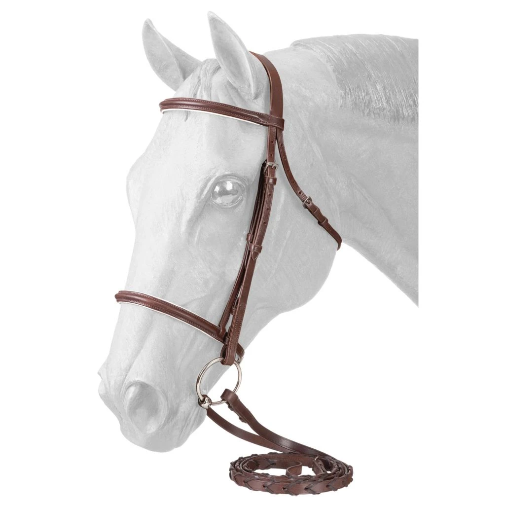 Tough-1 Padded Flash Noseband Snaffle Bridle, 21-1742-2-0 - Image 2