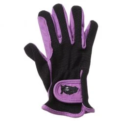 Tough-1 Embroidered Kid's Gloves, Synthetic Leather, Spandex Back, 24-69-144-101