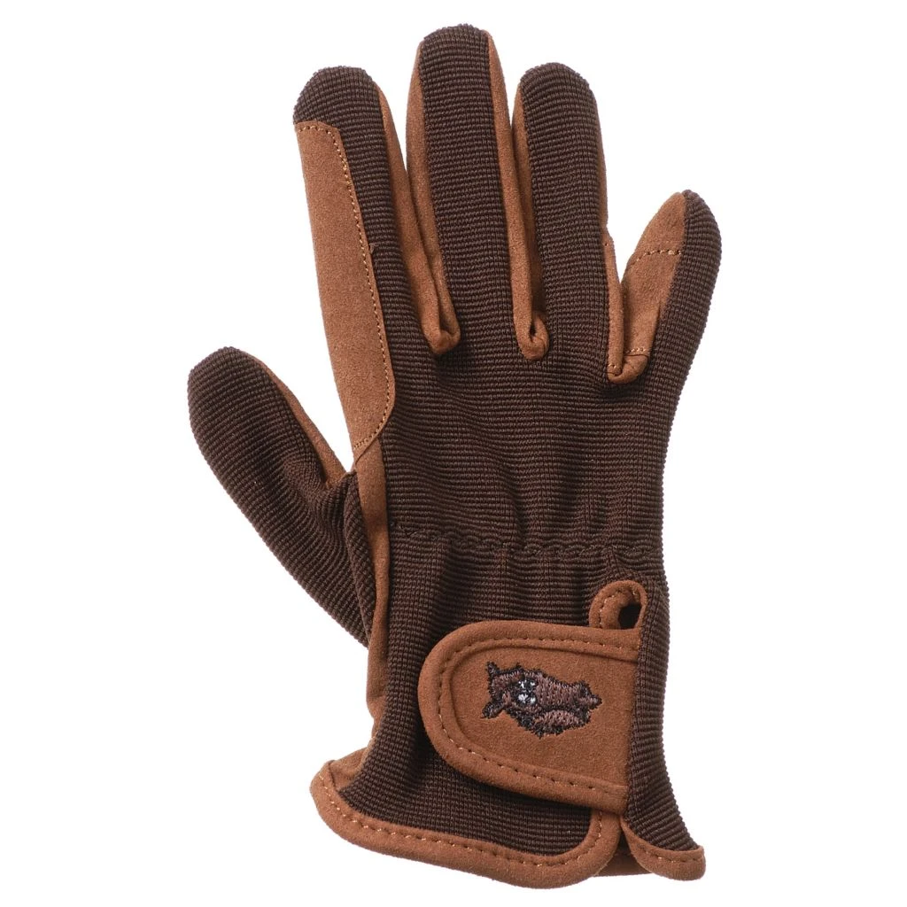 Tough-1 Embroidered Kid's Gloves, Synthetic Leather, Spandex Back, 24-69-144-101 - Image 5