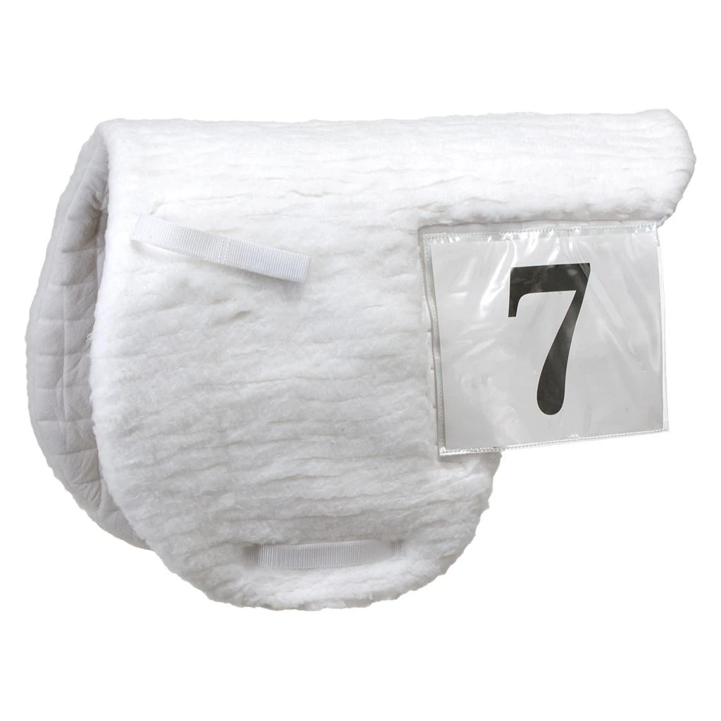 Tough-1 EquiRoyal Fleece Number Horse Pad, Quick Grip Attachment Sleeve, 30-907-0-0