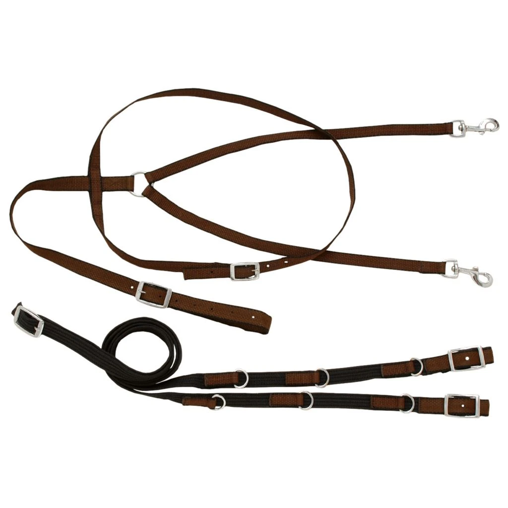Tough-1 Nylon German Martingale Rein Set, 52-1120-0-0