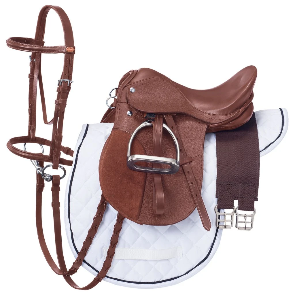 Tough-1 Huntcraft Jump Saddle Package, English - Image 2