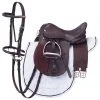 Tough-1 Miniature All-Purpose English Saddle Package, 12 in.,9ES230-2-12