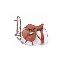 Tough-1 Regency Close Contact Saddle Package, Padded Flap, English