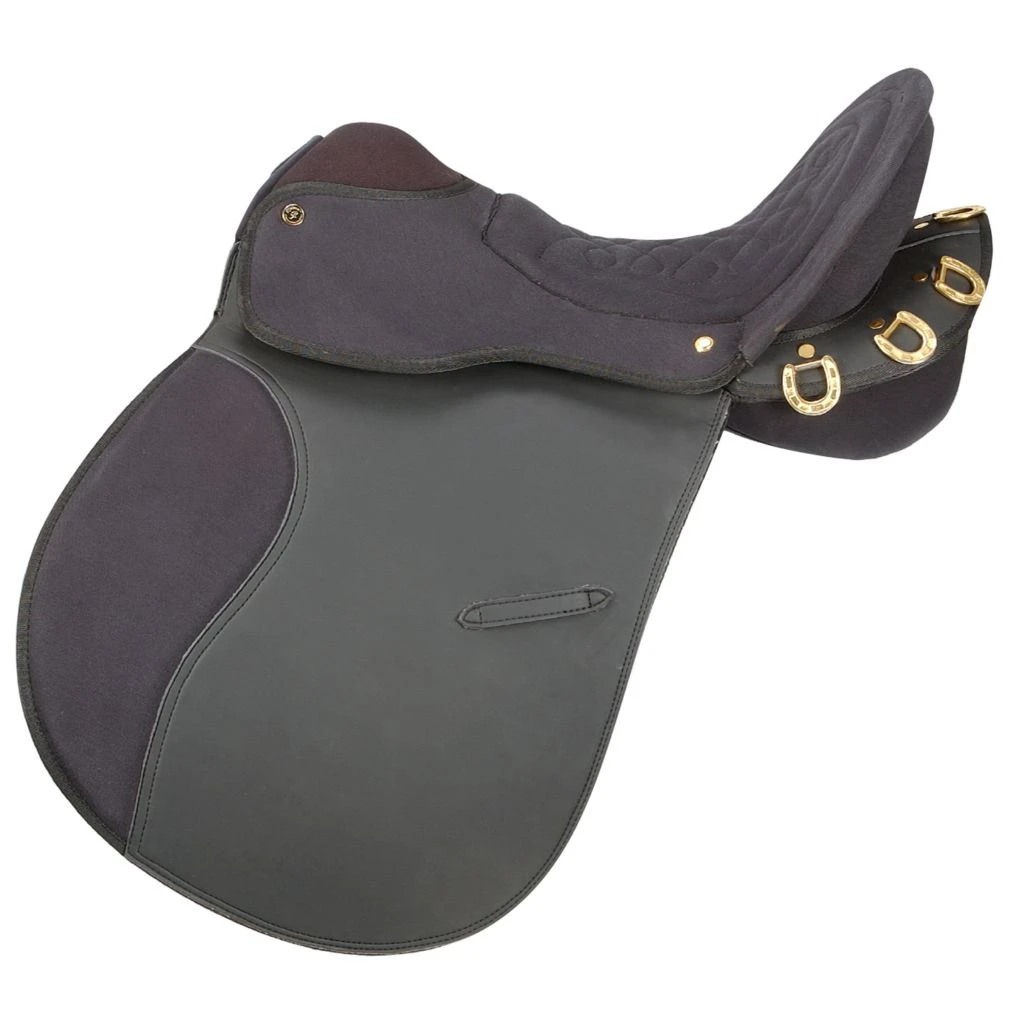 Tough-1 Eclipse Pro Am Trail Saddle without Horn 6-Piece Package, Endurance, Black, 15 Pounds, 9ES7620-2-18